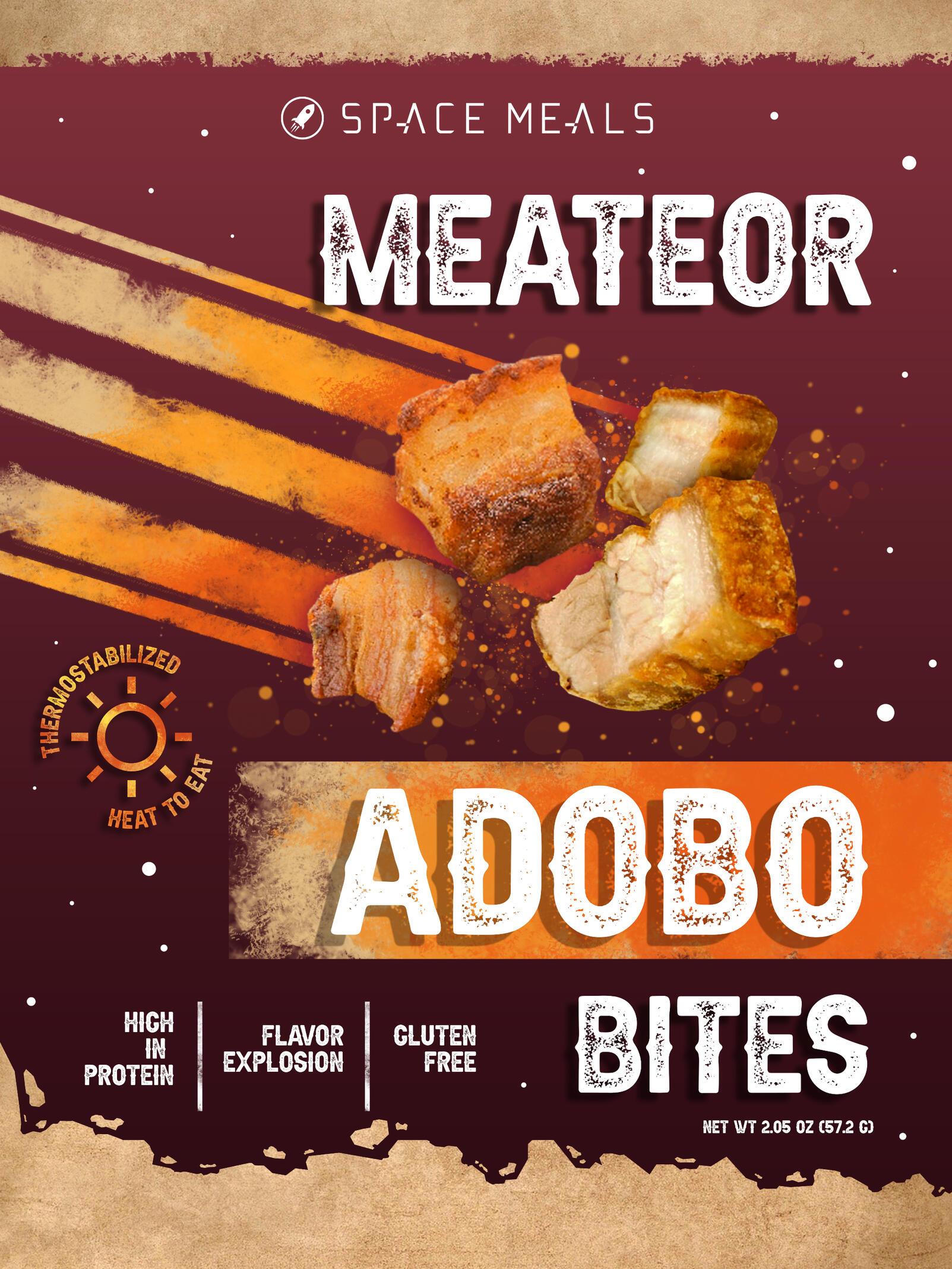 Meateor Adobo Bites - Front