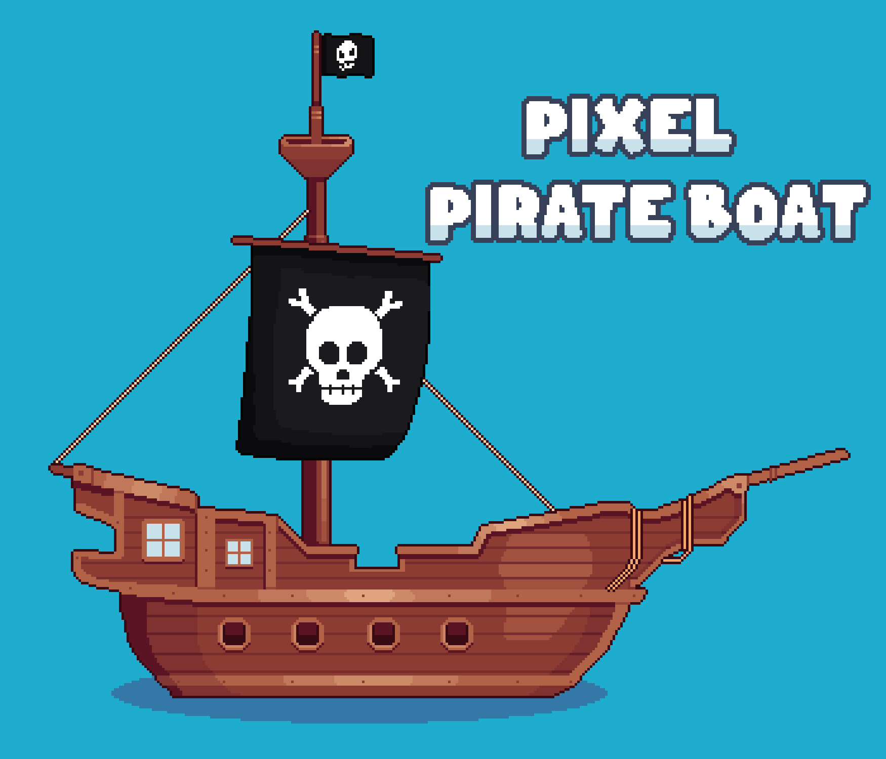 Pirate Pixel Boat, 2022
